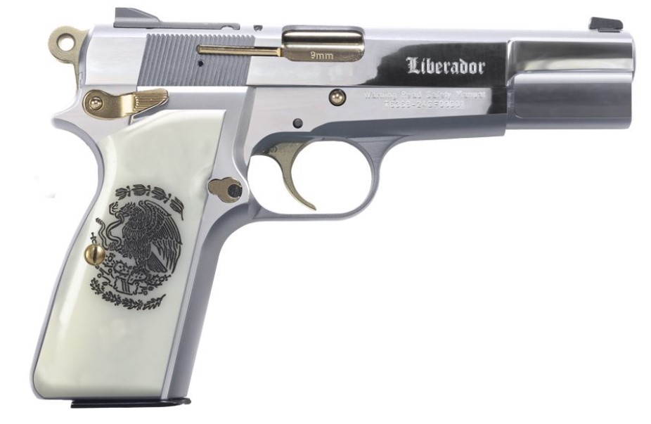 GIRSAN MC P35 CAL LIBERADOR 9MM 4.87IN BARREL 10RD MEXICAN EAGLE GRIPS CA COMPLIANT 390458 - Win Repeating Arms Promotion